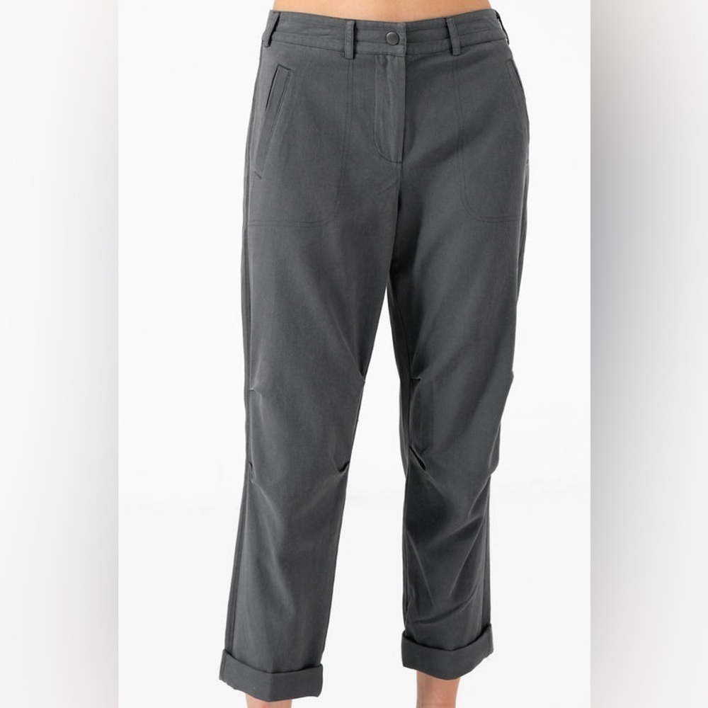Go by GOSILK Iconic on the go Silk Pant in Charcoal Grey Size 4